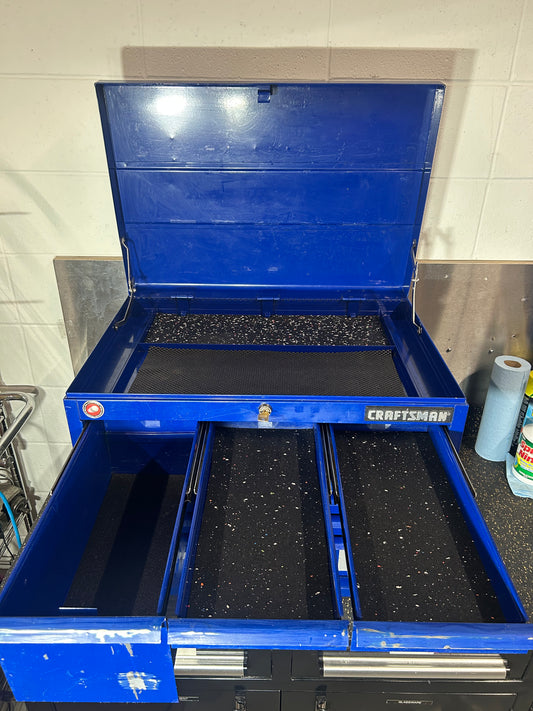 Craftsman Metal Tool Chest (Blue, 10 Drawers, 26”W x 18”D x 20.5”H)