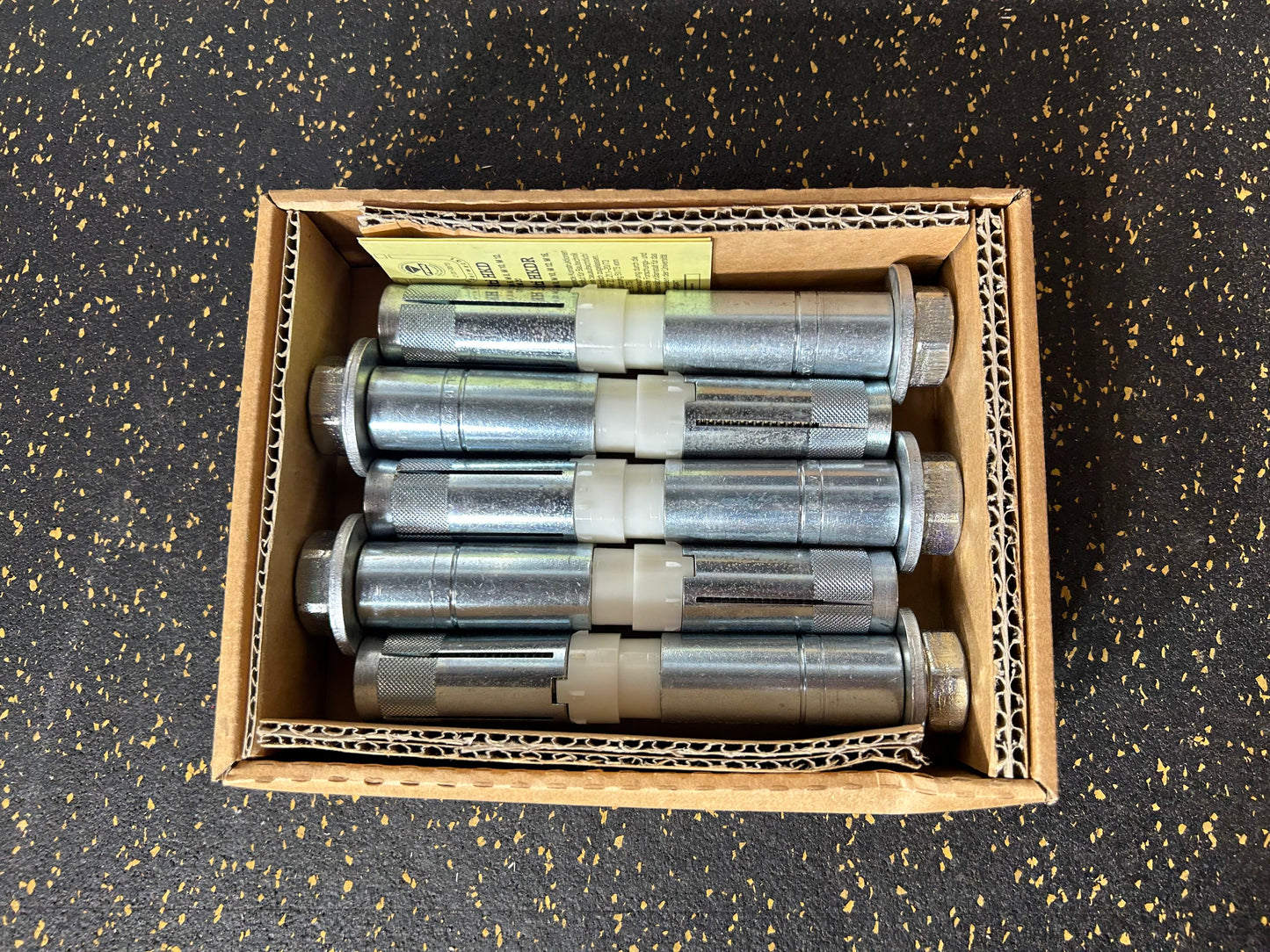 Hilti HSL4 Heavy-Duty Wedge Anchors (M20, 183mm or 7-1/4”, 5-piece set)