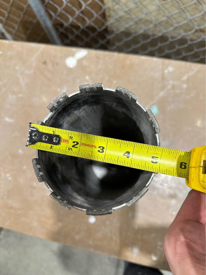 5” Diamond Tipped Concrete Core Bit for Heavy-Duty Drilling
