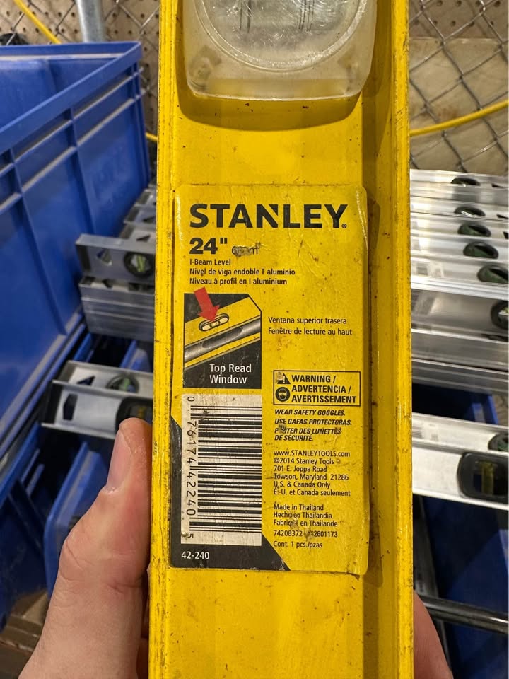 24" Aluminum Carpentry Level