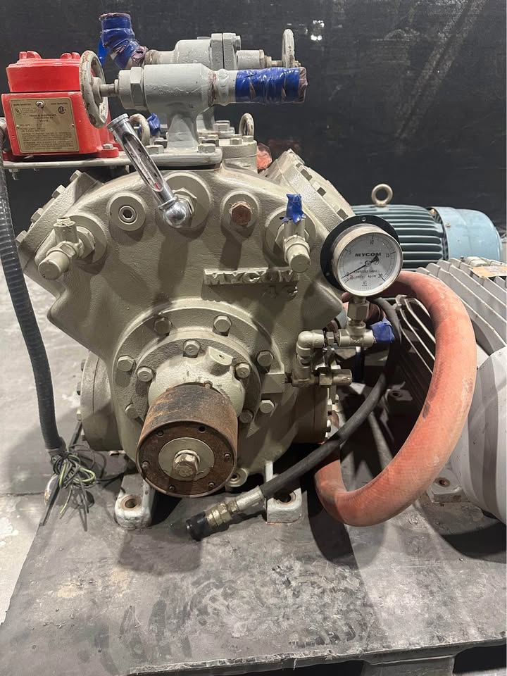 Mycom F4C Reciprocating Gas Compressor with Westinghouse & Weg Motors