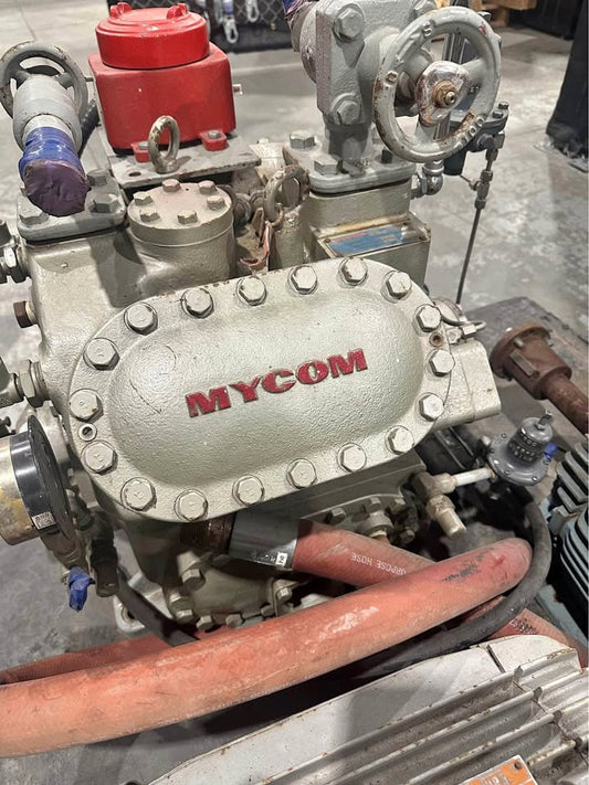 Mycom F4C Reciprocating Gas Compressor with Westinghouse & Weg Motors
