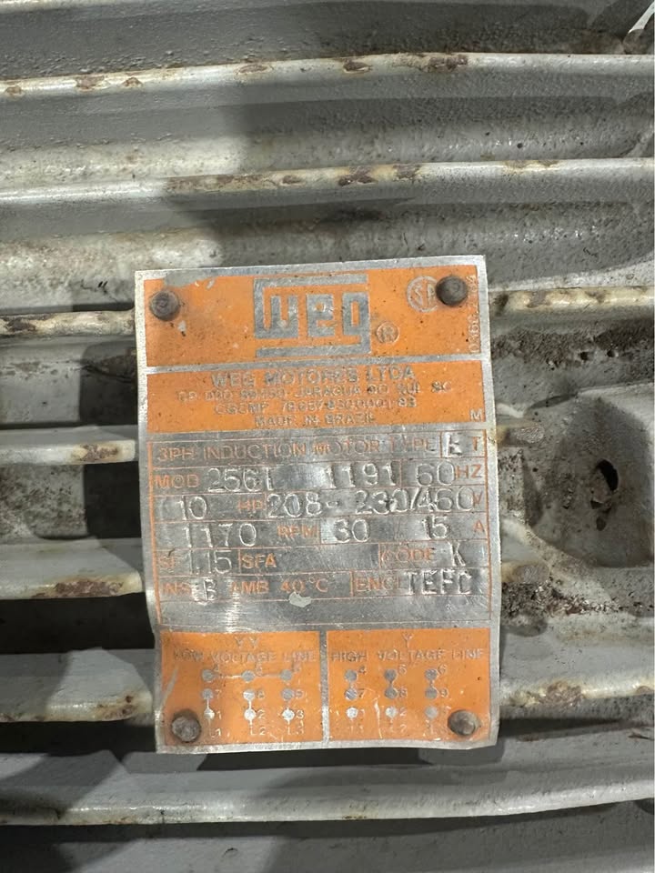Mycom F4C Reciprocating Gas Compressor with Westinghouse & Weg Motors