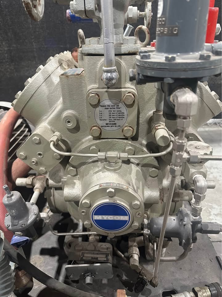 Mycom F4C Reciprocating Gas Compressor with Westinghouse & Weg Motors