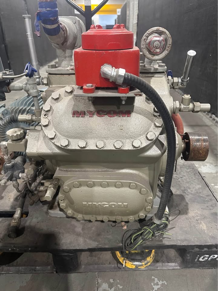 Mycom F4C Reciprocating Gas Compressor with Westinghouse & Weg Motors