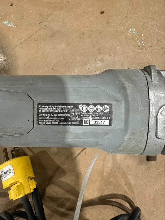 Maximum 7” Heavy Duty Polisher Sander