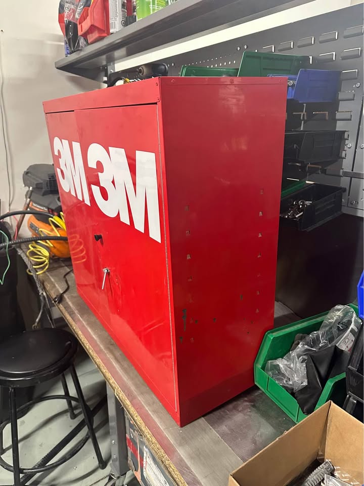 3M Wall Mounted Storage Cabinet 33” Abrasives Organizer