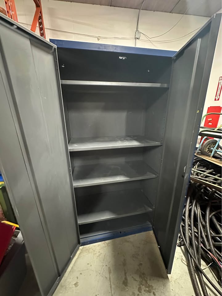 ALB Industries Heavy Duty Storage Cabinet, Welded with Recessed Handle