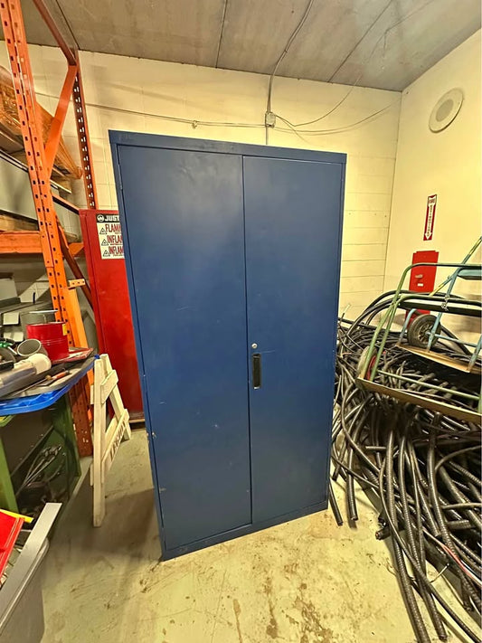 ALB Industries Heavy Duty Storage Cabinet, Welded with Recessed Handle