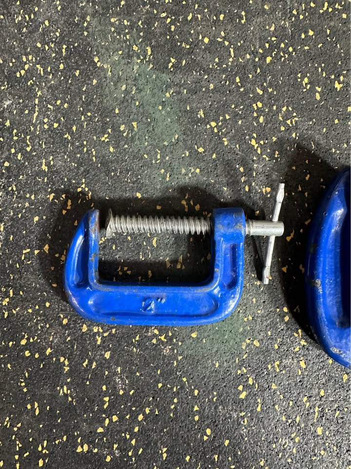 Set of 3 Small C-Clamps (2”, 2.5”, 3”) for Precision Clamping