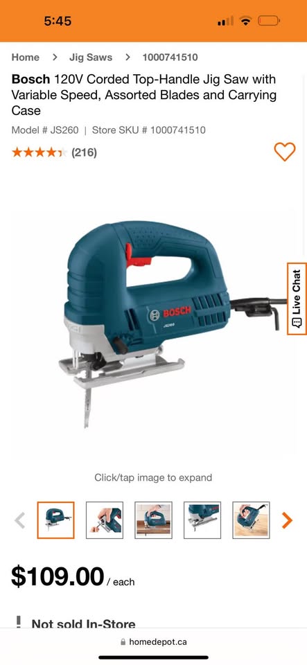 Bosch JS260 Corded Jig Saw