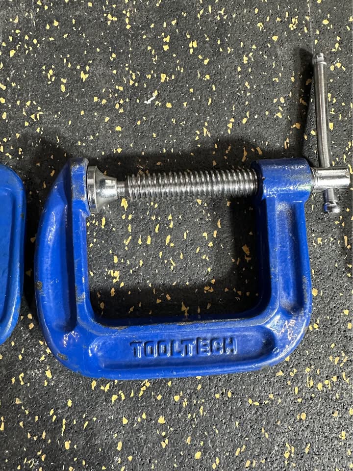 Set of 3 Small C-Clamps (2”, 2.5”, 3”) for Precision Clamping