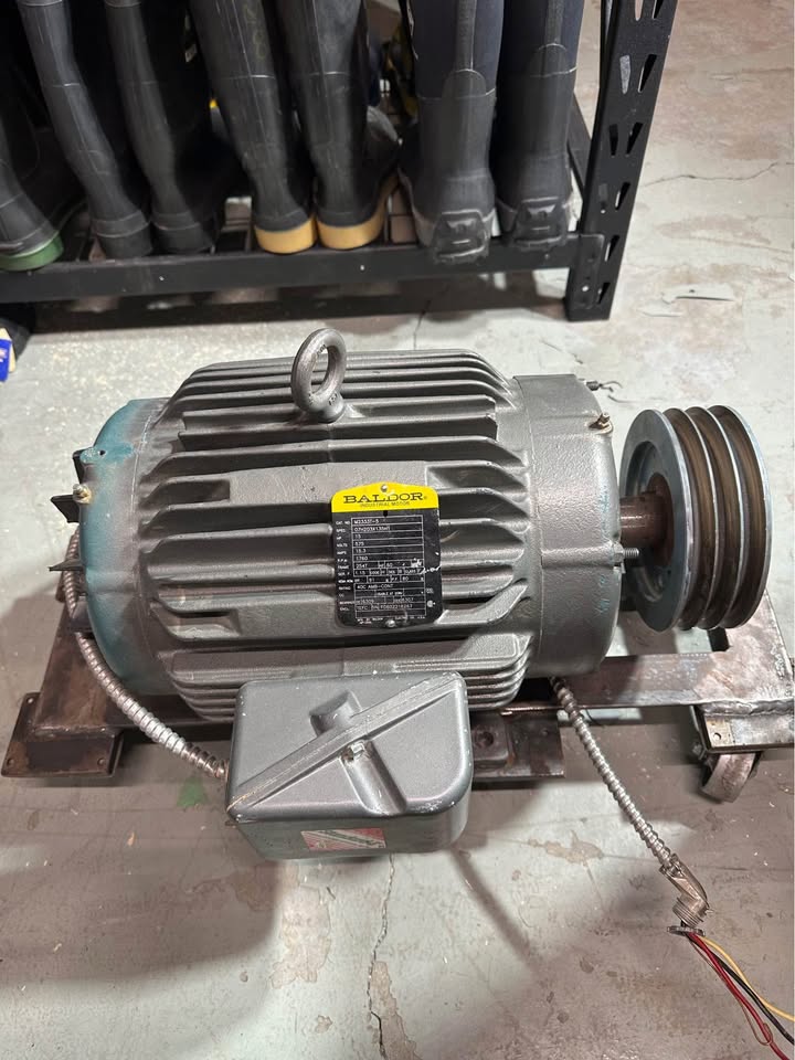Baldor M2333-T 15 HP Electric Motor – Used, High-Power Industrial Performance