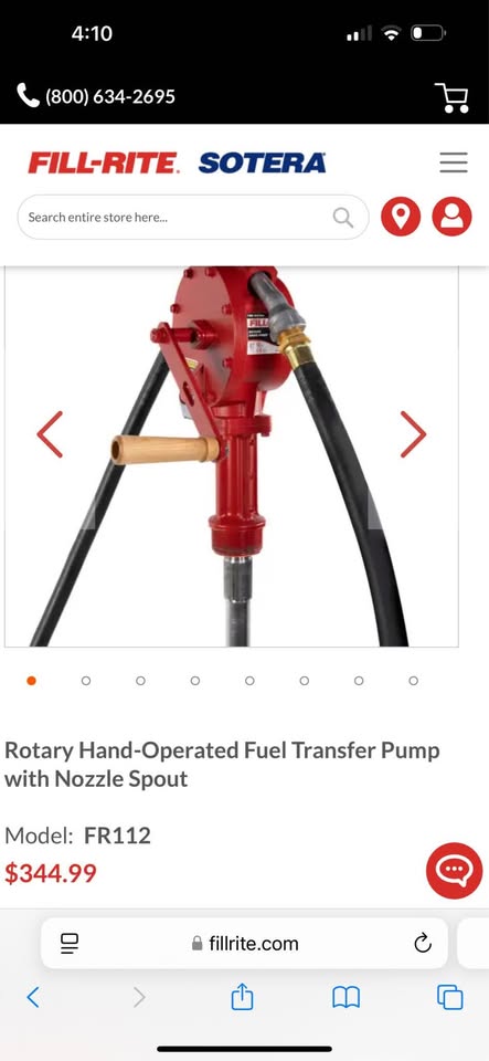 Fill-Rite Tuthill 112 Barrel Transfer Pump with Hand Crank