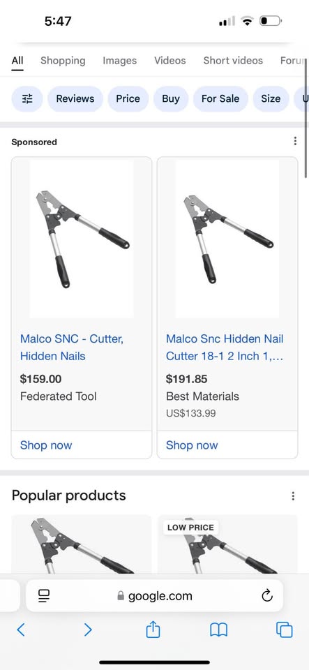 Malco SNC Hidden Nail Cutters