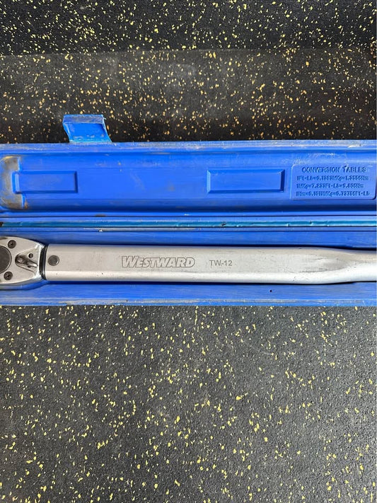 Westward 1/2" Drive Torque Wrench TW-12 with Case