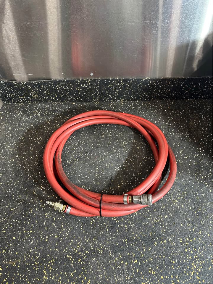 20 Ft Rubber 3/4” Hybrid Air Hose with Male & Female Ends