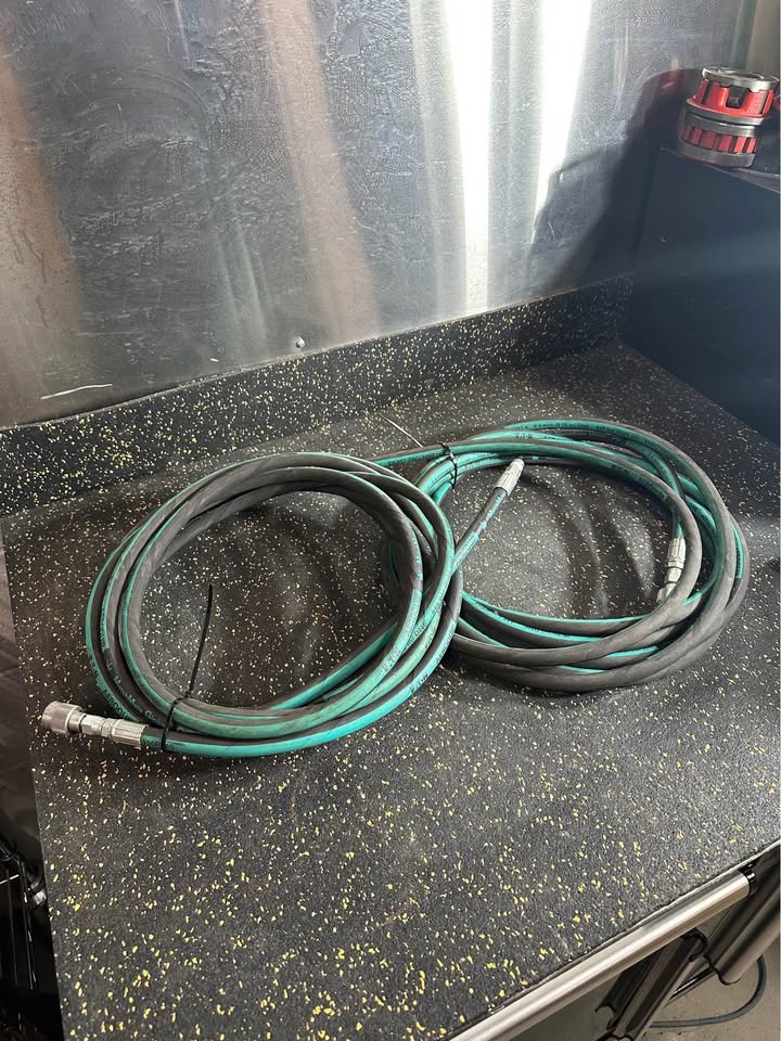 Aeroquip GH781-4 25 Ft High PSI 6500 Hydraulic Hose Teal/Black