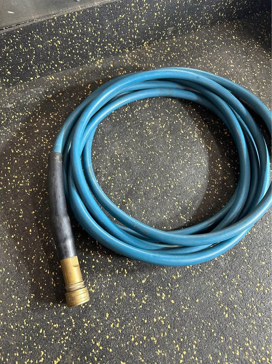 25 Foot Polyurethane Air Hose with Heavy Duty Female and Male Fittings for Air Tools