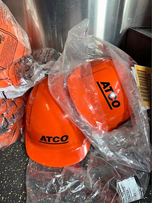 Brand New Hi Viz Orange Hard Hat for Construction Safety