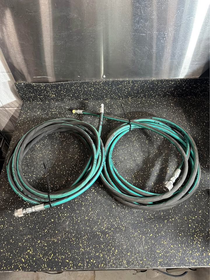 Aeroquip GH781-4 25 Ft High PSI 6500 Hydraulic Hose Teal/Black