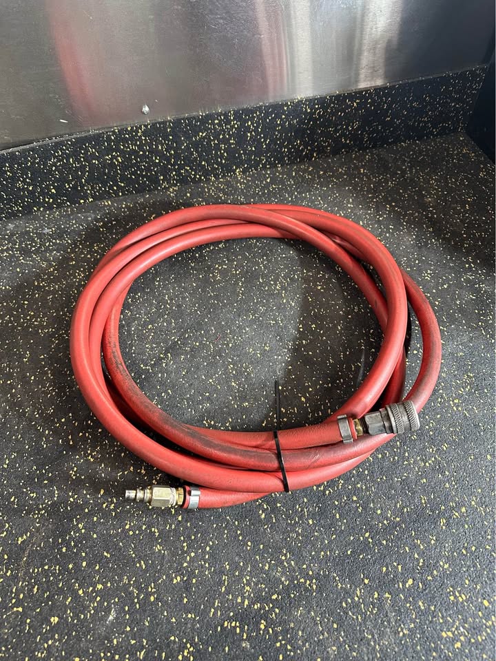 20 Ft Rubber 3/4” Hybrid Air Hose with Male & Female Ends