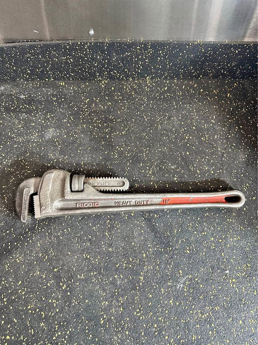 RIDGID 18" Alloy Steel Pipe Wrench Heavy Duty