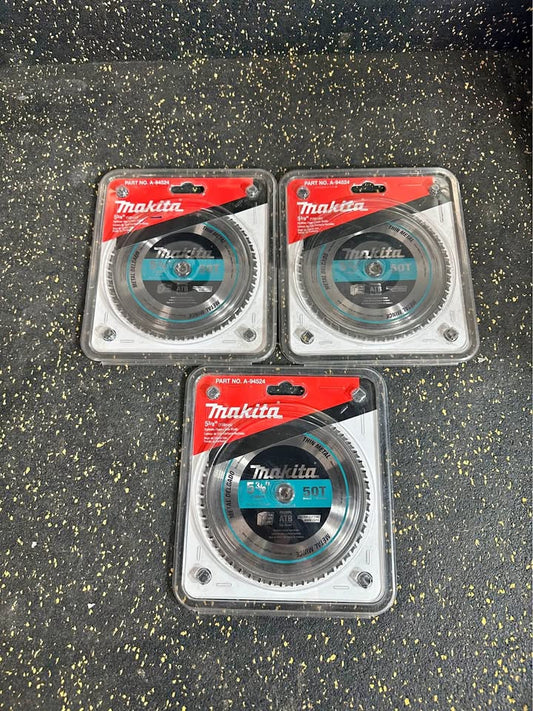 Makita 5-3/8" 50T Carbide-Tipped Saw Blade Ferrous Metal Thin Gauge