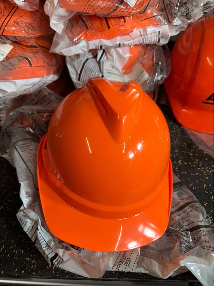 Brand New Hi Viz Orange Hard Hat for Construction Safety
