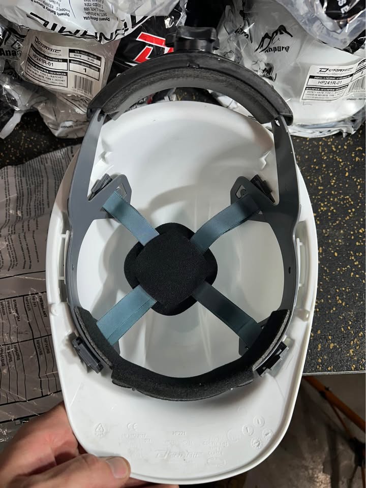 Dynamic HP241R White Hard Hat