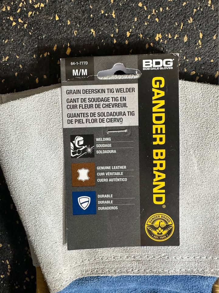 Gander Brand Grain Deerskin TIG Welder Gloves