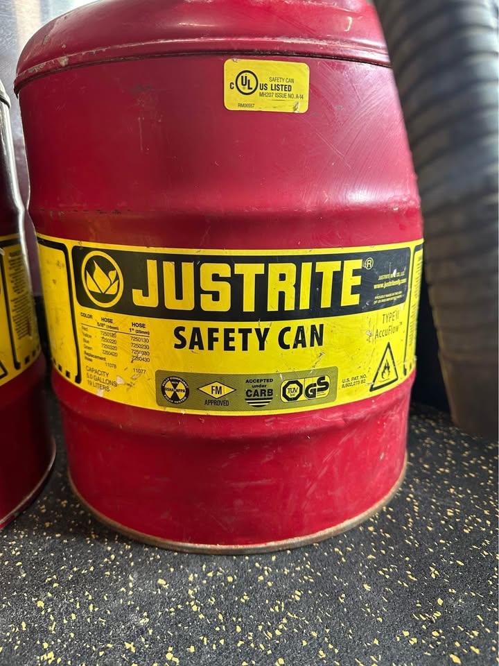 JustRite Fuel/Gas Safety Can 19L