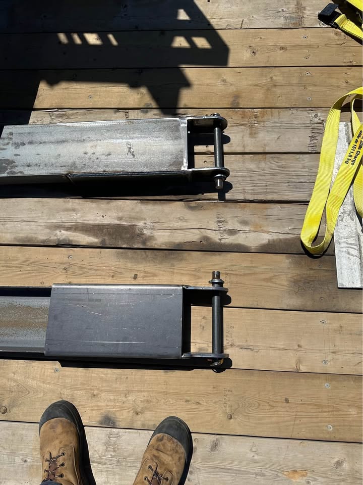 Heavy Duty Zoom Boom / Tele Handler / Skid Steer Fork Extensions - 6, 8, 10, 12, 14 Feet Options
