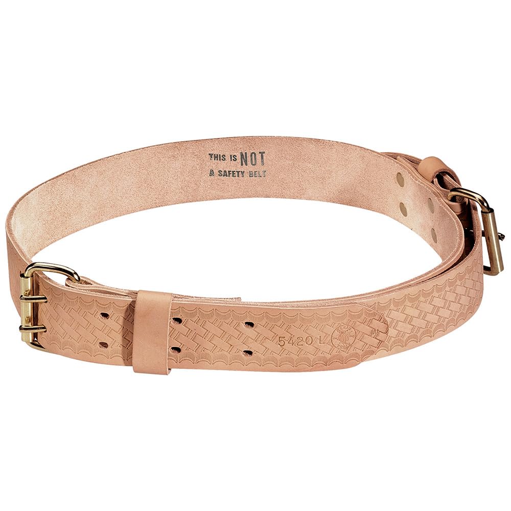 Klein Tools Heavy Duty Leather Tool Belt with Embossed Design