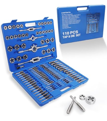 Westward 110 Piece Alloy Steel Tap and Die Set