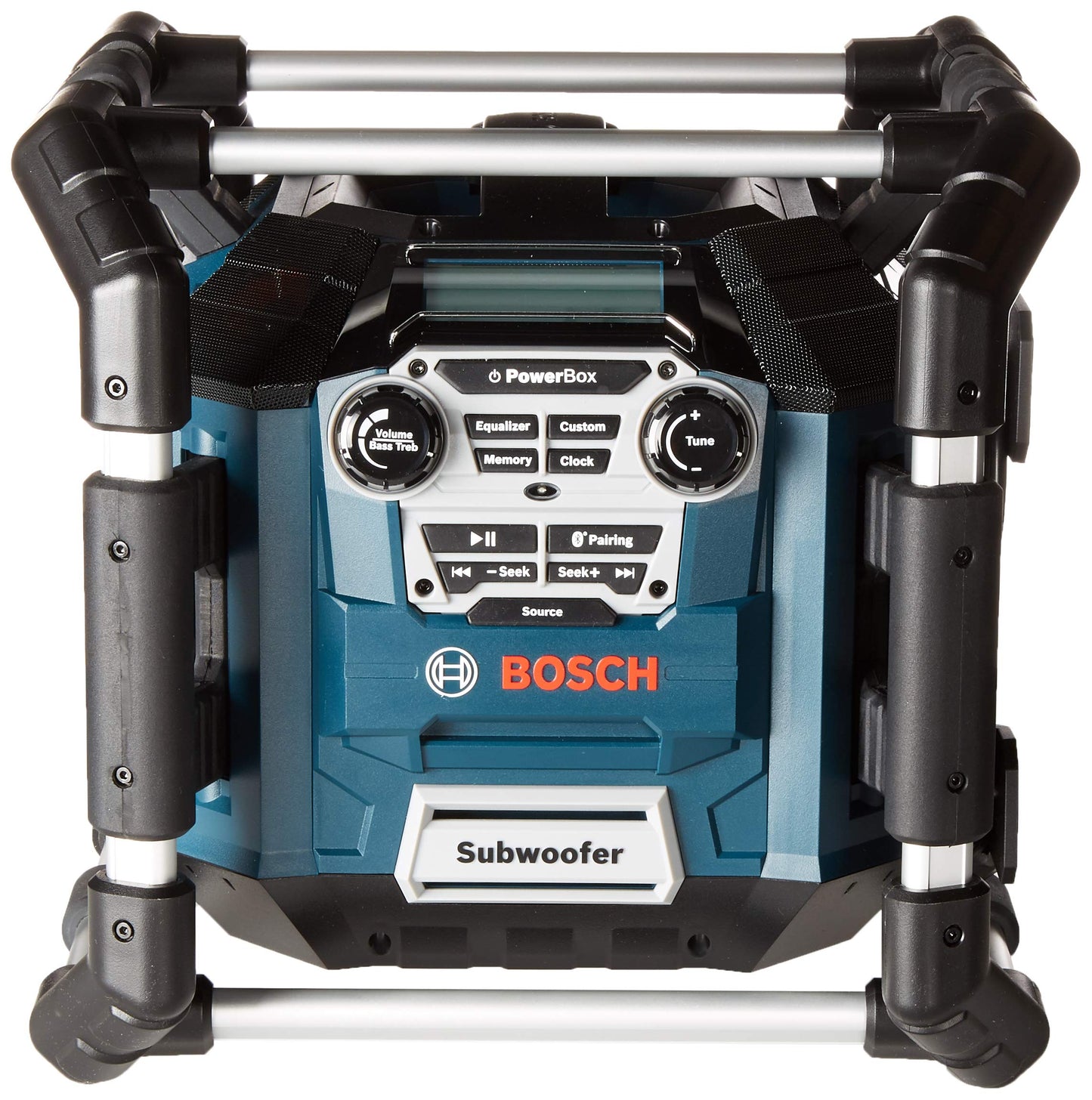 Bosch Jobsite Radio with Subwoofer, Charger Station & 4 Outlets - Bluetooth 5.0
