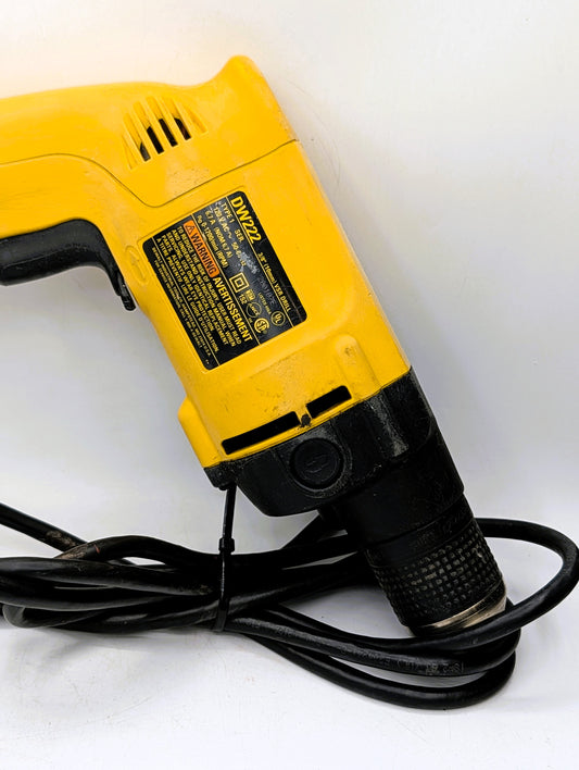 DEWALT DW222 3/8" 6.7A VSR Corded Drill w/ Keyless Chuck