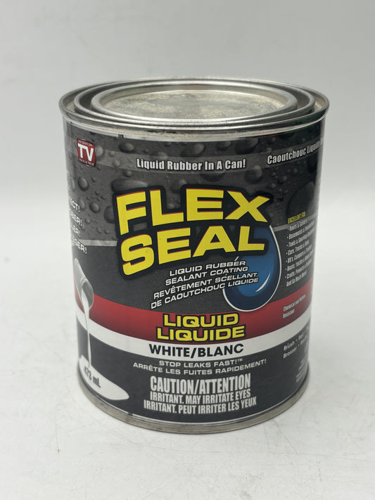 Flex Seal Liquid Rubber Sealant Coating – White – 16 oz (473 mL)