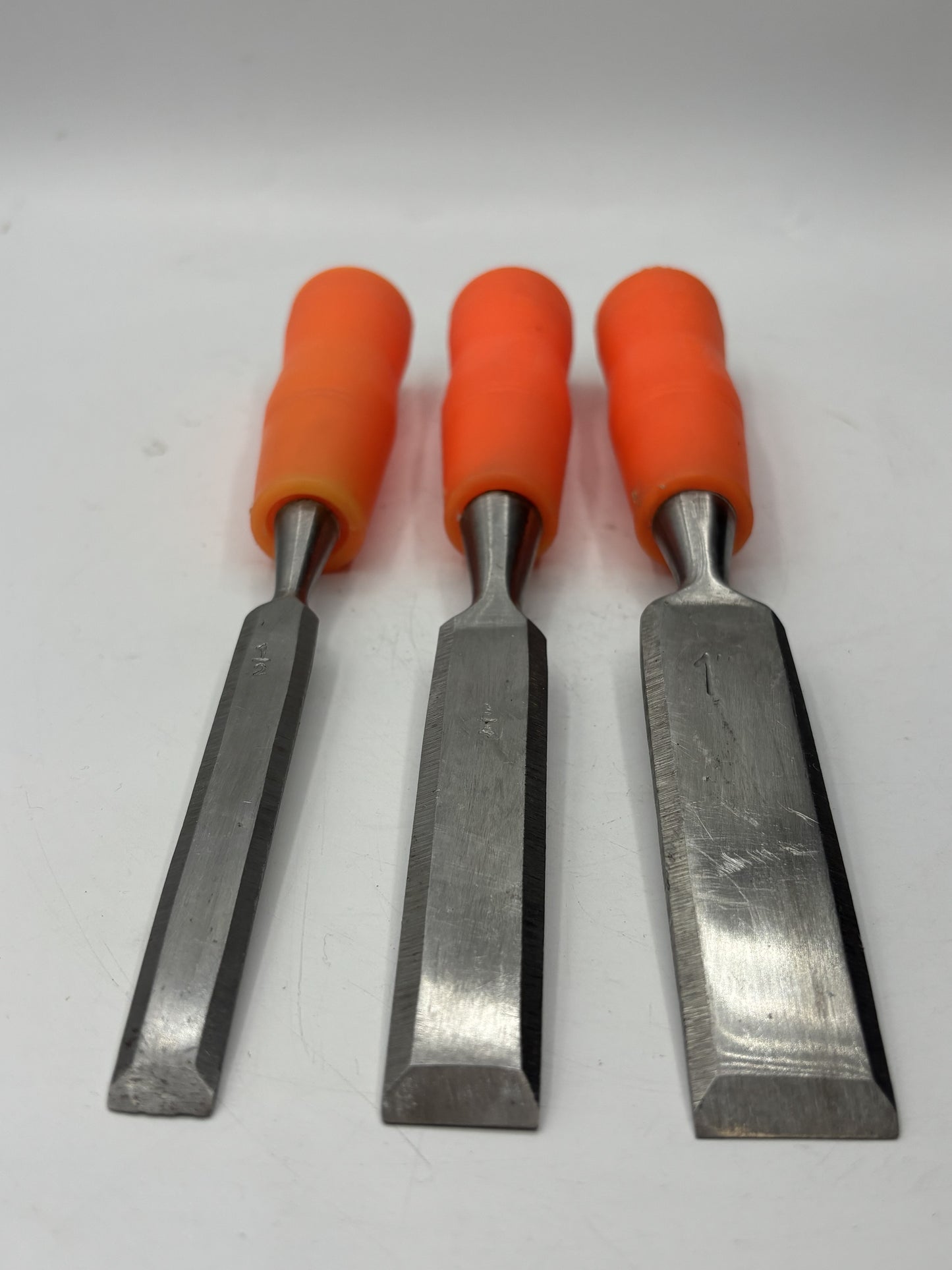 Pit Bull 3-Piece Wood Chisel Set – 1/2", 3/4" & 1" Bevel Edge Chisels