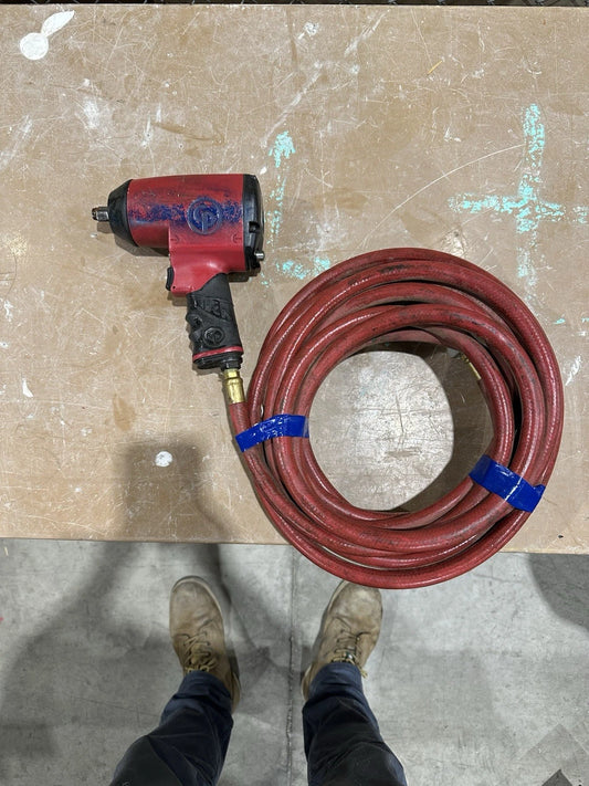 Chicago Pneumatic CP749 1/2” Impact Air Wrench with 50ft Hose