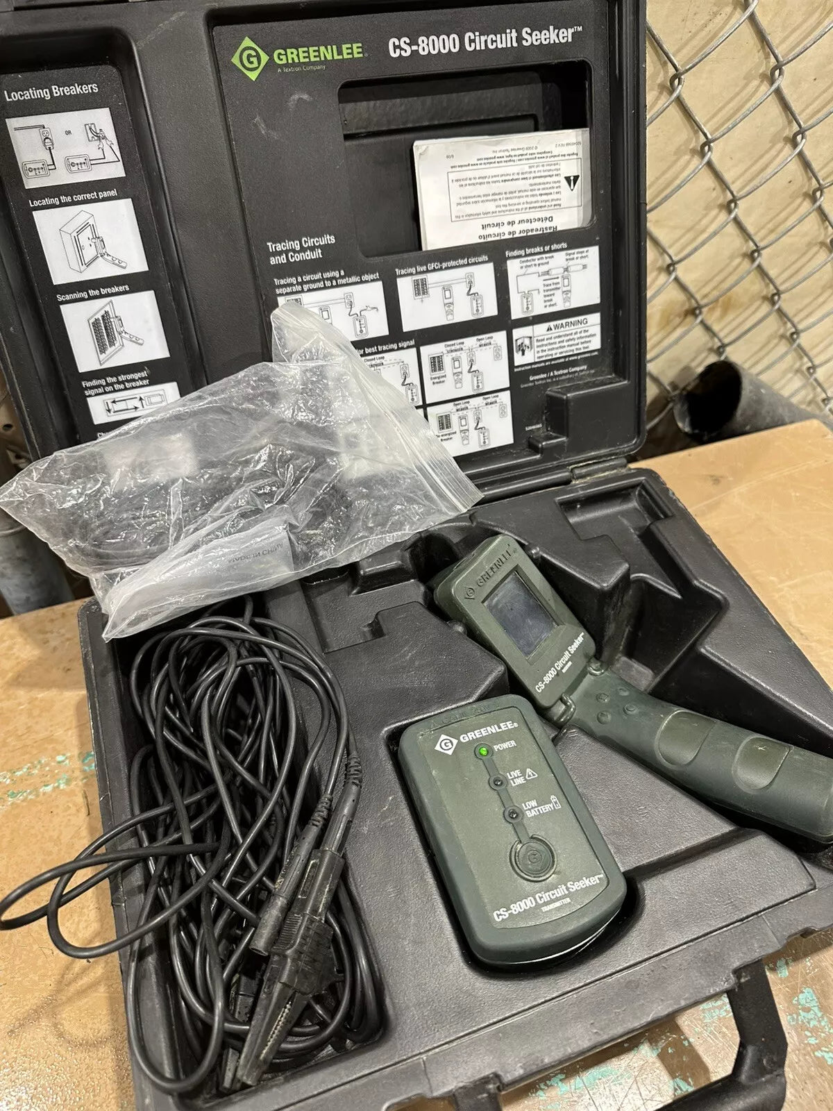 Greenlee CS-8000 Circuit Seeker Tracer Finder with Case