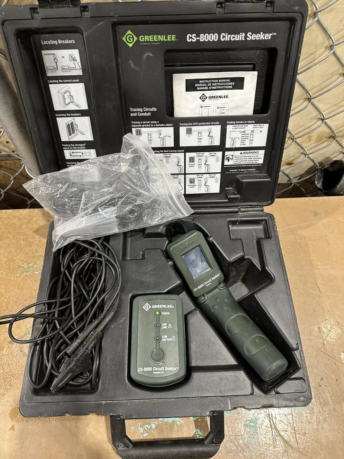 Greenlee CS-8000 Circuit Seeker Tracer Finder with Case