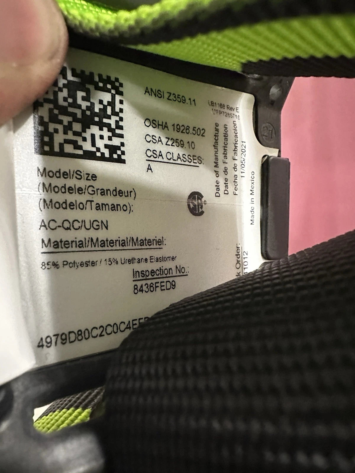 Miller Aircore Deluxe Safety Harness H-5130