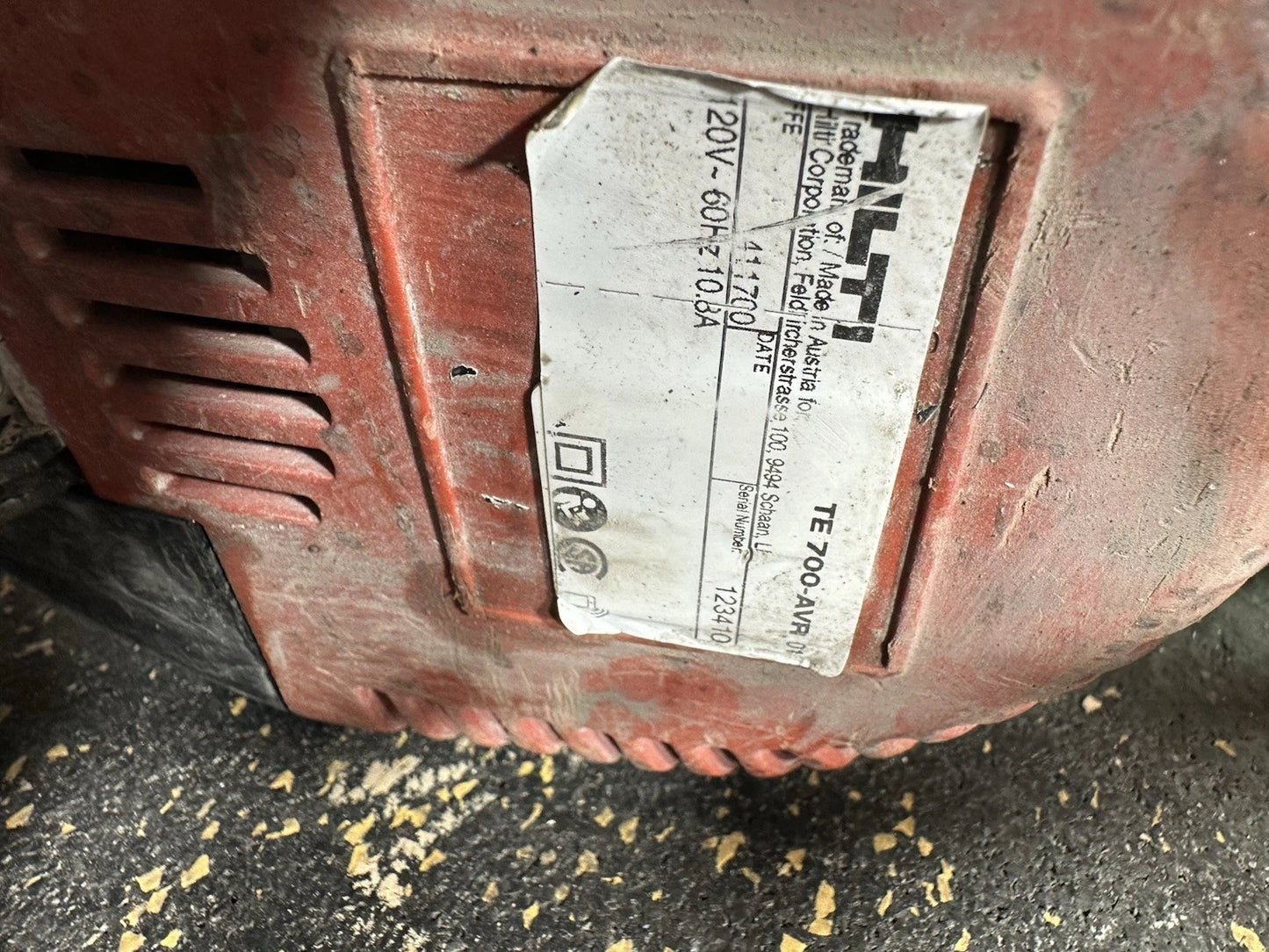 Hilti TE 700-AVR SDS Max Concrete Breaker Demolition Hammer