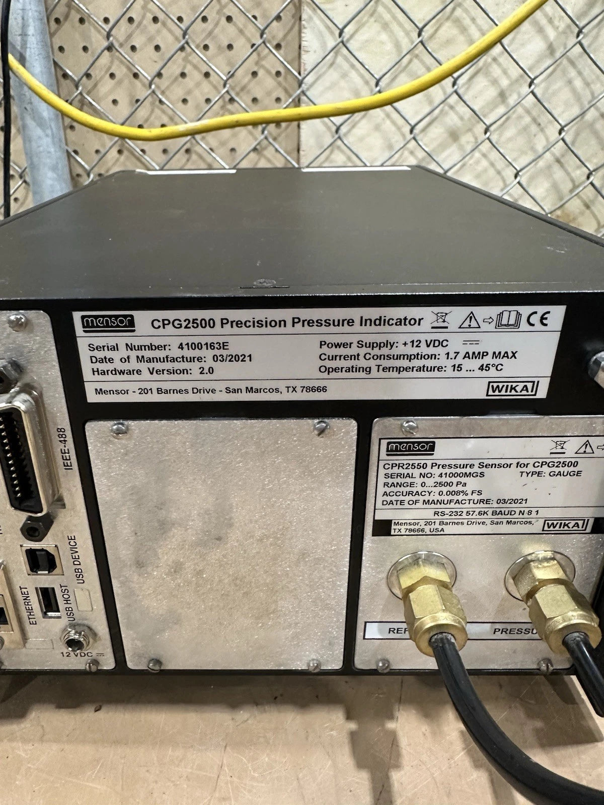 Mensor CPG2500 Precision Pressure Indicator