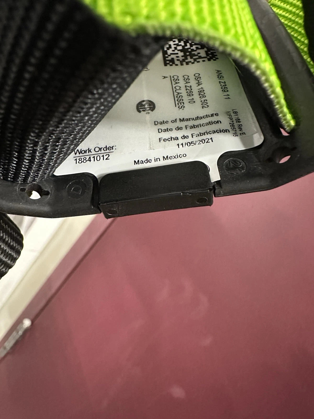 Miller Aircore Deluxe Safety Harness H-5130