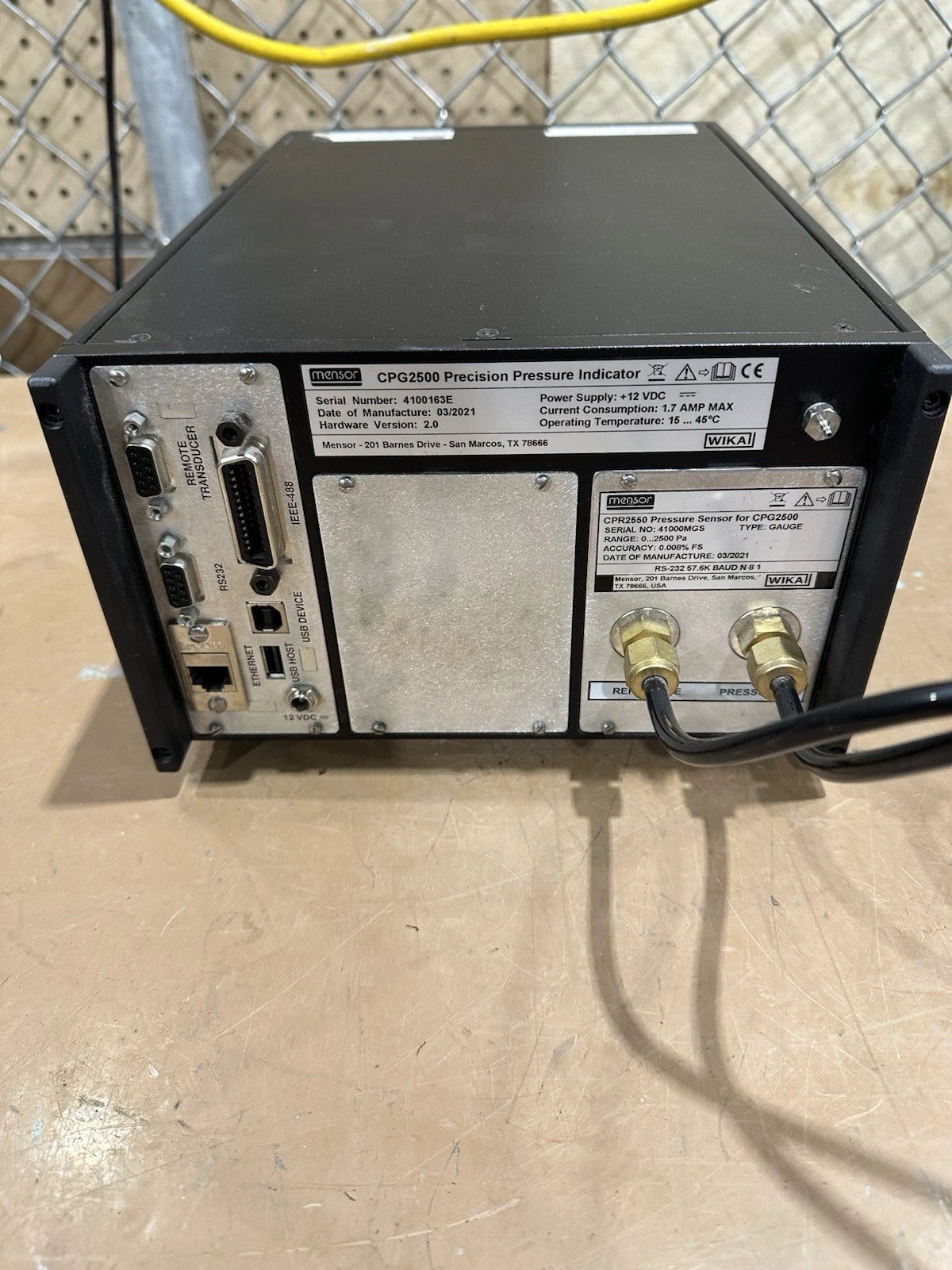 Mensor CPG2500 Precision Pressure Indicator