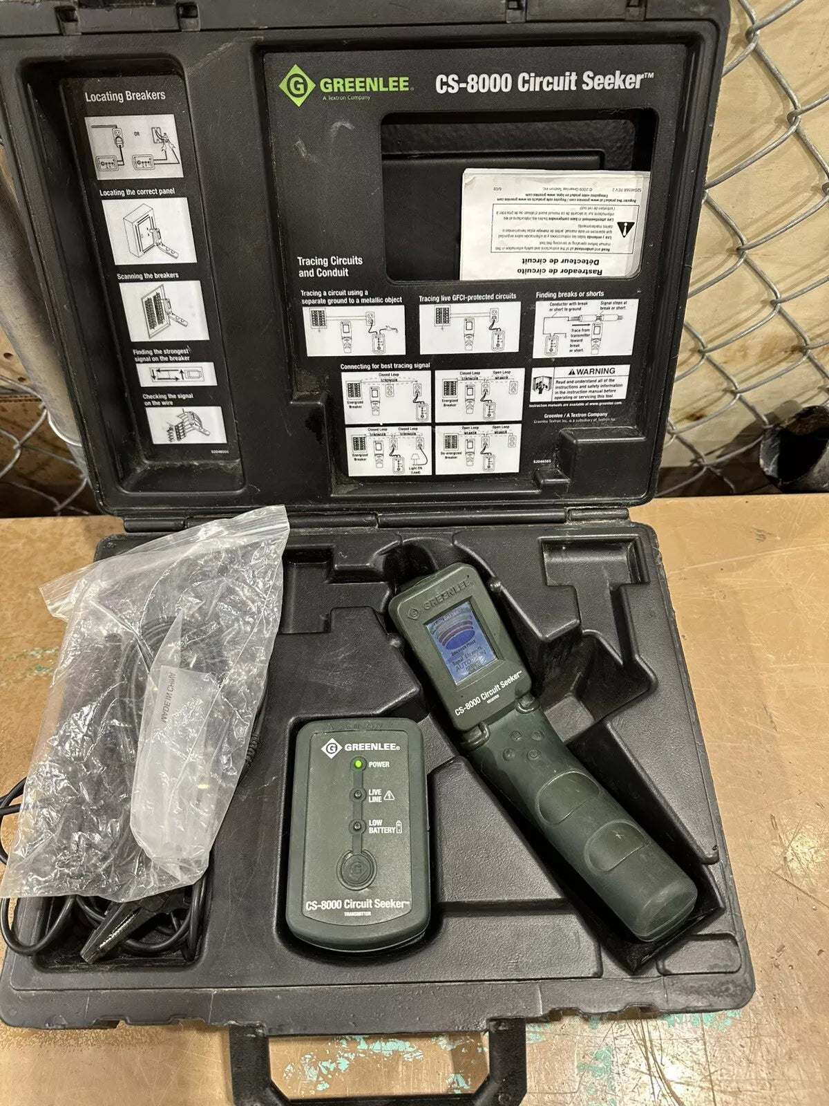 Greenlee CS-8000 Circuit Seeker Tracer Finder with Case