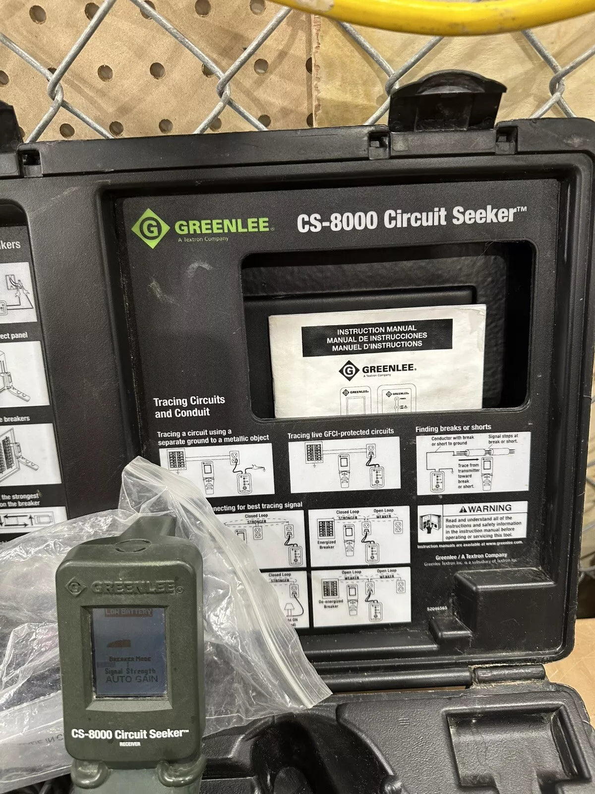 Greenlee CS-8000 Circuit Seeker Tracer Finder with Case