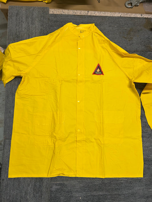 Fire-Resistant Rain Suits (4XL) – comes with jacket, hood, & pants